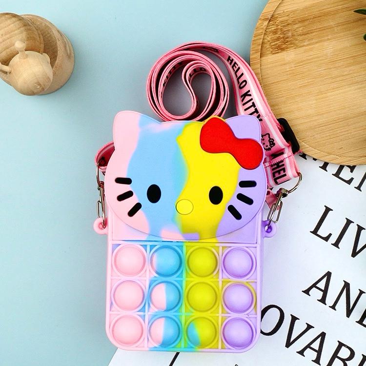 -Cartoon Shaped POP IT Shoulder Bag