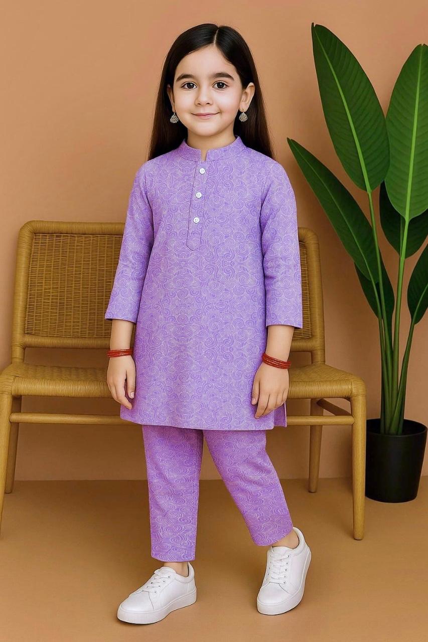 Girls Cotton 2Pcs Suit KS009