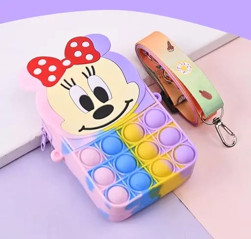 -Cartoon Shaped POP IT Shoulder Bag