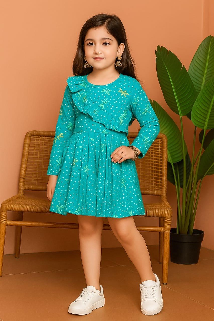 Beautiful Cotton Frock For Girls KW704
