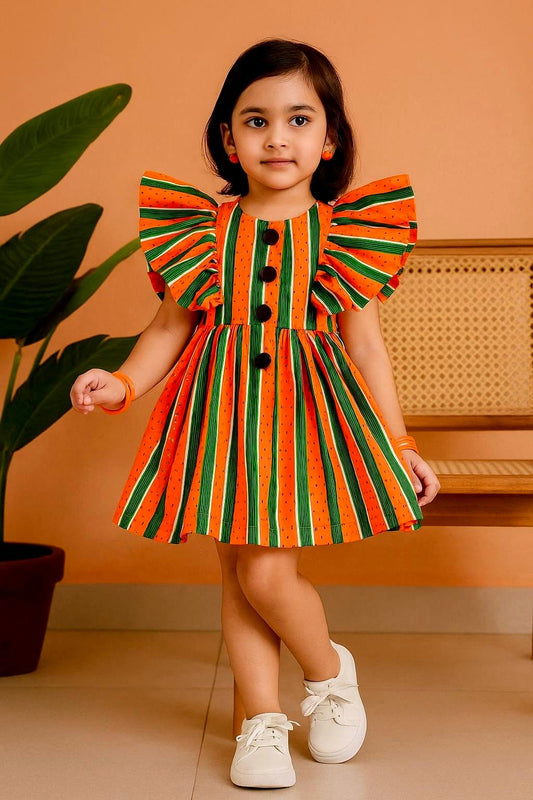 Beautiful Cotton Frock For Girls KW550