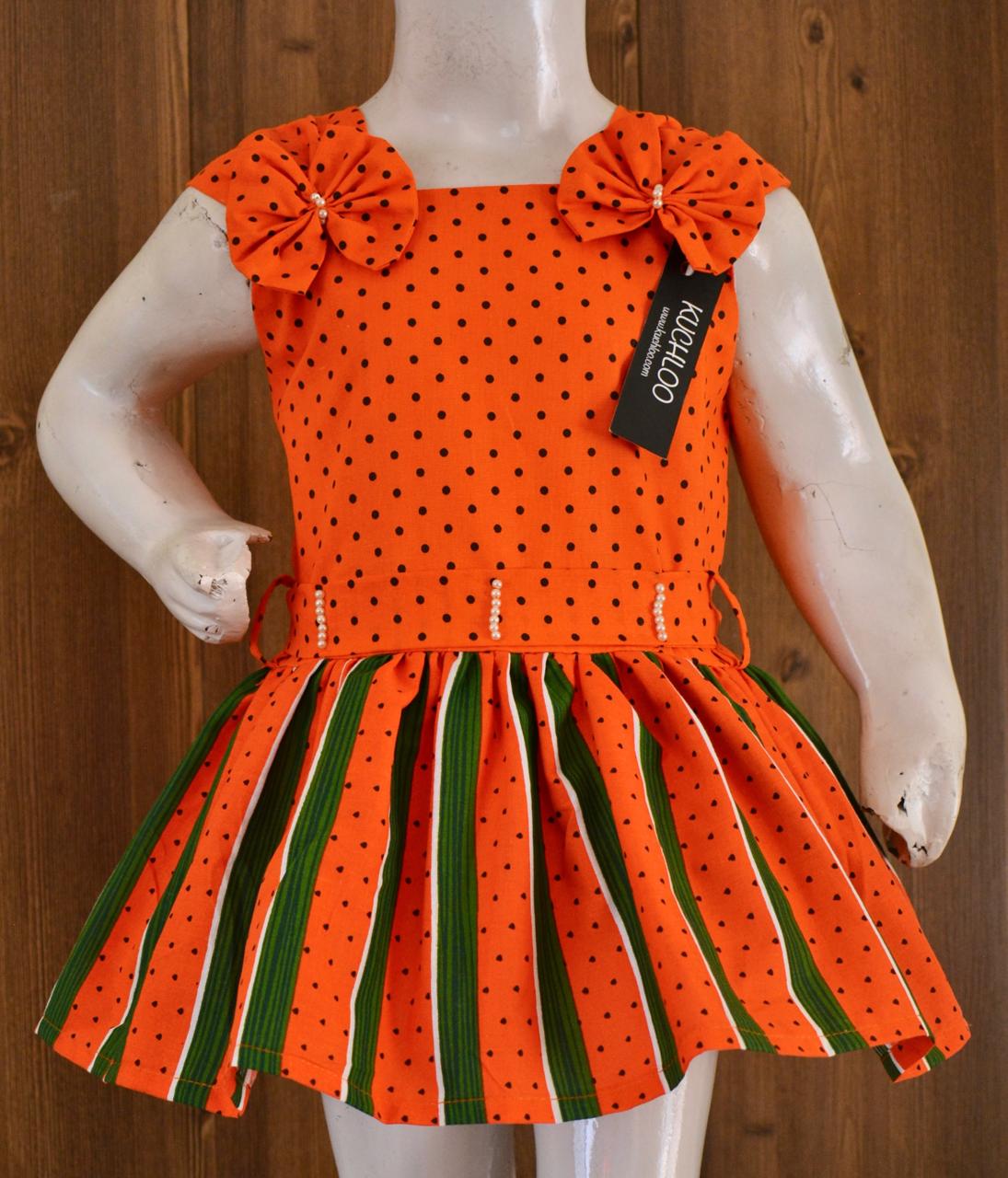 ....Beautiful Cotton Frock For Girls KW530