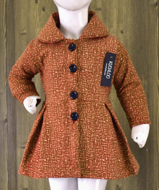 '--.Imported Dual Coated Woolen Frock KW614