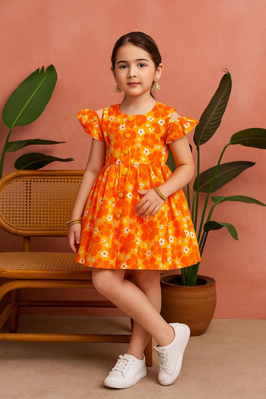 Beautiful Cotton Frock For Girls KW718