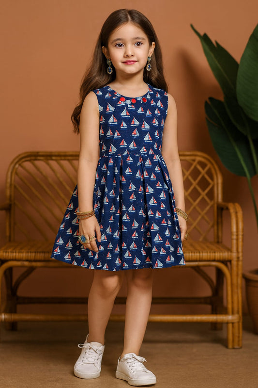 Beautiful Cotton Frock For Girls KW553