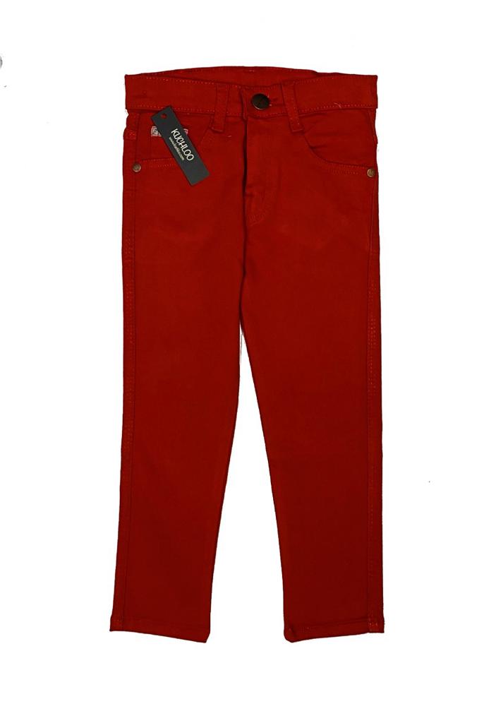 Red Jeans Pent For Kids (Minor Defect)