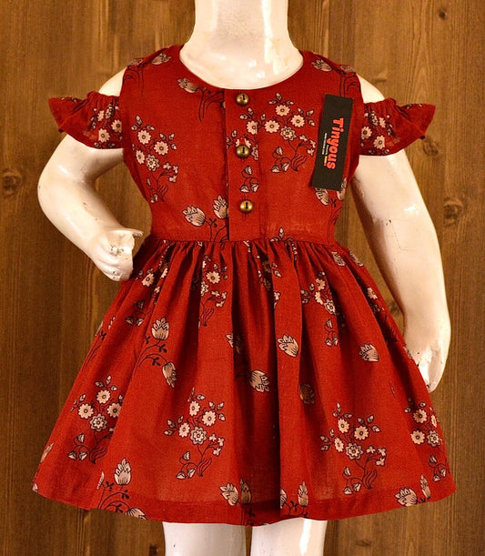 Beautiful Lawn Frock For Girls KW685