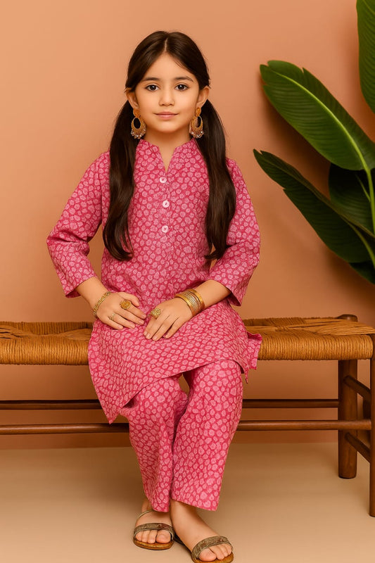 Girls Cotton 2Pcs Suit KS002