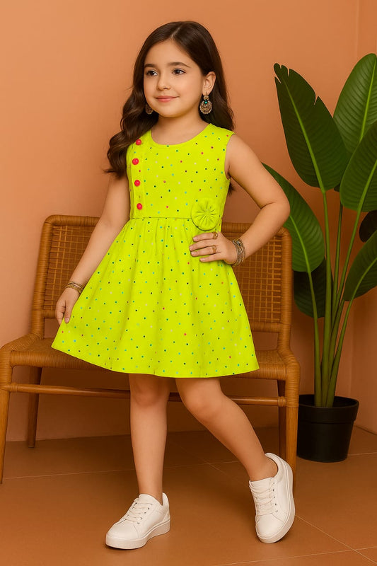 Beautiful Cotton Frock For Girls KW690