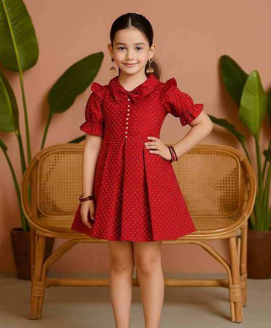 Beautiful Cotton Frock For Girls KW678