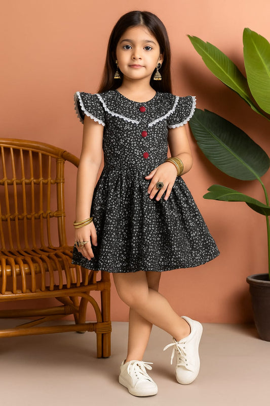 Beautiful Cotton Frock For Girls KW600