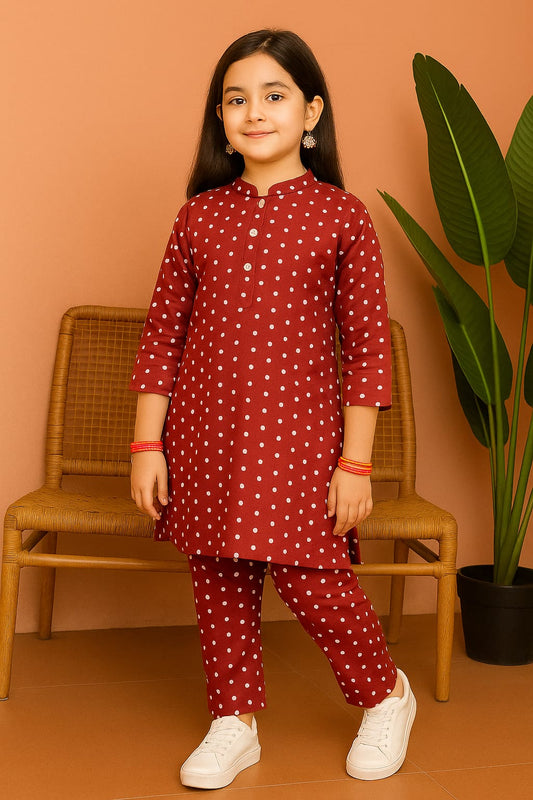 Girls Cotton 2Pcs Suit KS007
