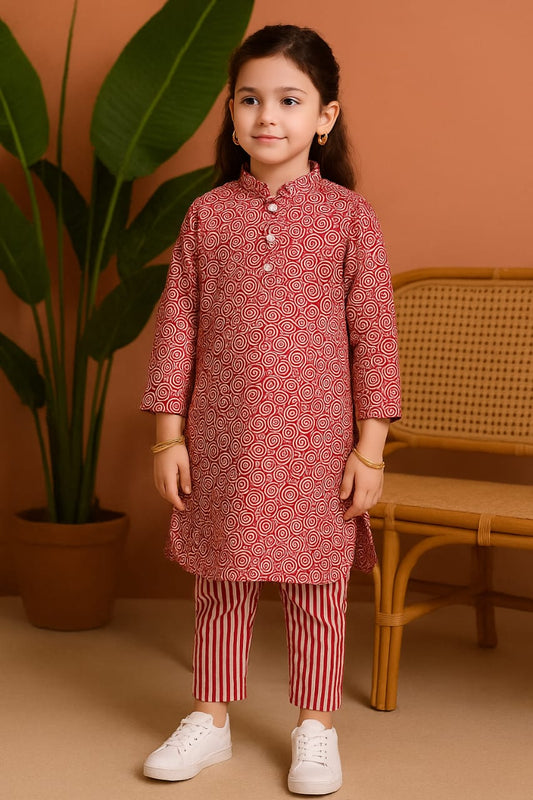Girls Cotton 2Pcs Suit KS006