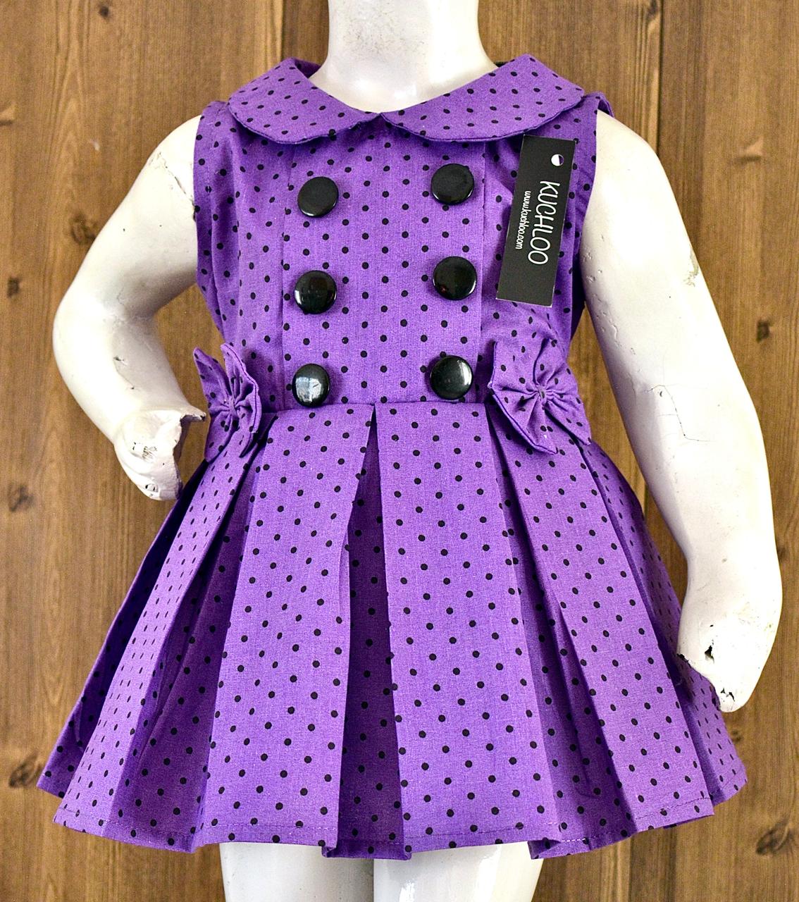 Cotton Frock For Girls (Minor Defect) KB532