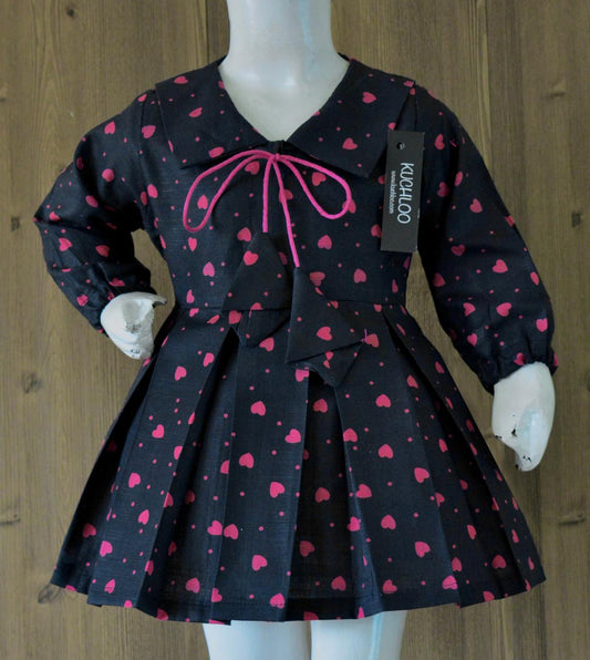 '--Beautiful Khaddar Frock For Girls KW591